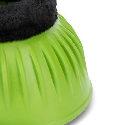 Shires ARMA Fleece Trim Bell Boot (Bright Green, X-Full) - color: Bright Green, size: X-Full