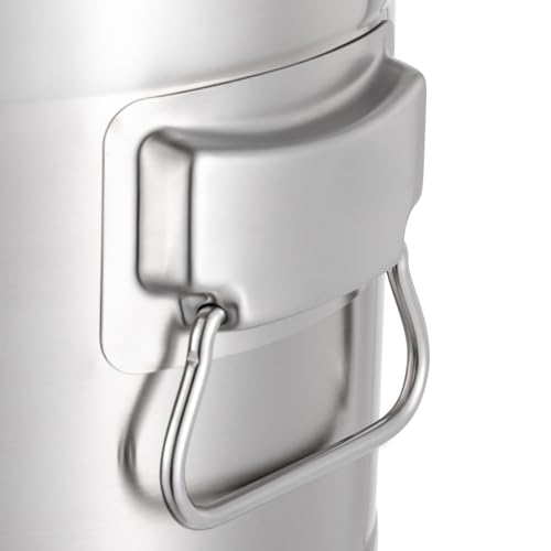 15L/3.96Gal Milk Can with Faucet, Stainless Steel Milk Can with Lid Milk Jug Milk Transport Container Wine Pail Bucket Bottle Stainless Steel Milk Bucket with Sealed Lid for Grain Wine Liquid