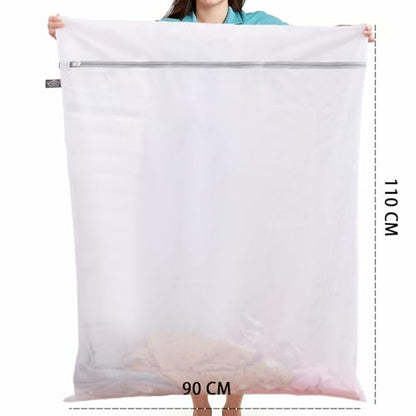 Laundry Bags Mesh Wash Bags, Extra Large Garment Bag for Washing Duvet - color: White, size: 1 Super Large(35x43")