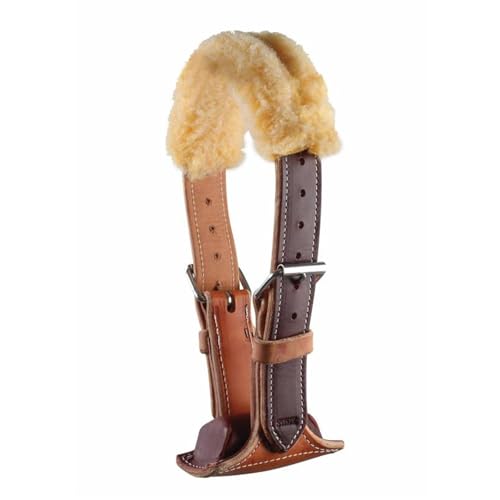 Professional's Choice The Dare Cribbing Control Collar | Durable Leather Cribbing Prevention for Horses | Fully Reversible Adjustable Fit with Removable Fleece - color: Burgundy
