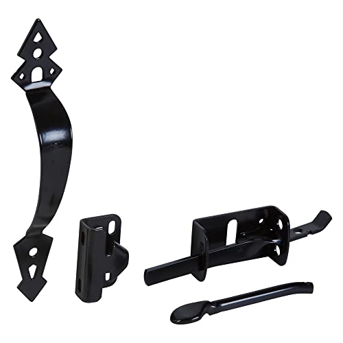 National Hardware Heavy Duty Gate Thumb Latch, Steel, Black - size: No Size