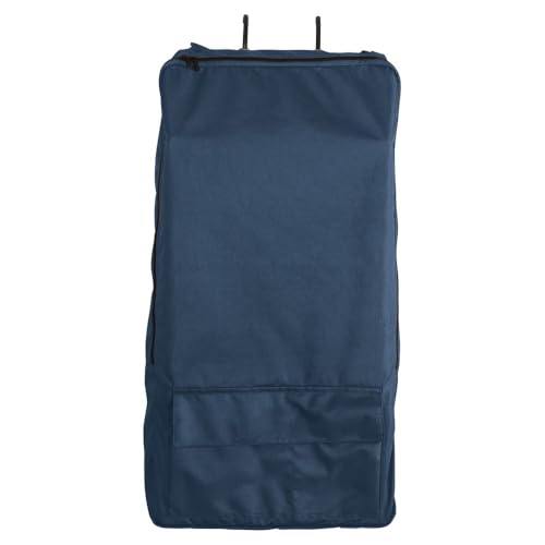 Schneiders 3 Hook Portable Tack Rack Case II | 600 Denier Polyester with Teflon Coating | Holds Halters & Bridles for Shows - color: Navy