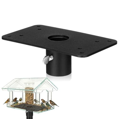 Novabright Bird House Mounting Plate Flange for 1 Inch Bird Feeder Pole