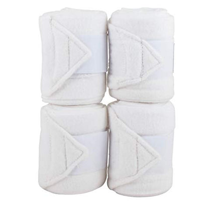 Horse Fleece Bandages/Polo Wraps/Stable Wraps Equestrian Leg Wraps Set of 4 TACK Equestrian Boots Protection (Maroon)