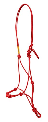 Downunder Horsemanship Rope Halter - color: Red, size: Average