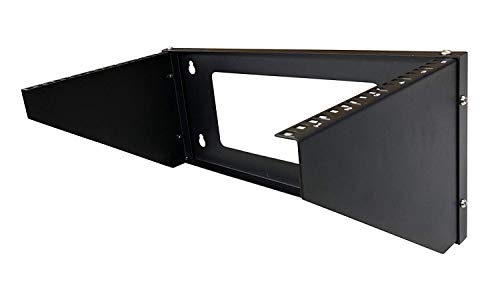 Kenuco 19 Inch Steel Vertical Rack and Wall Mountable Server Rack Mount (Black-6U) - color: Black-6U