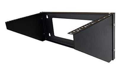 Kenuco 19 Inch Steel Vertical Rack and Wall Mountable Server Rack Mount (Black-6U) - color: Black-6U