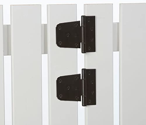 National Hardware Extra Heavy Duty Gate Hinge, 3-1/2", Steel, 2-Pack, Black | T-Hinge Pair for Wood Fence and Yard Gates; WeatherGuard Finish with Mounting Hardware for Easy Install - color: Black