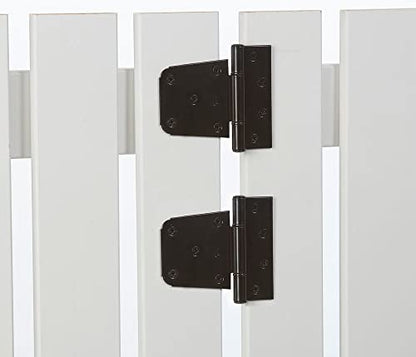 National Hardware Extra Heavy Duty Gate Hinge, 3-1/2", Steel, 2-Pack, Black | T-Hinge Pair for Wood Fence and Yard Gates; WeatherGuard Finish with Mounting Hardware for Easy Install - color: Black