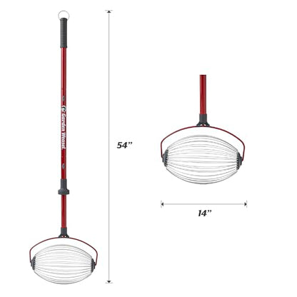GARDEN WEASEL Large Nut Gatherer Roller for Walnuts Tennis Balls Apples - size: Large, Objects 1.5" to 3"