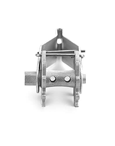 QWORK in-Line Strainer Tensioner, Heavy-Duty Wire Strainer with Compression Clip for Electric Fence and Farm Fence, 4 Pieces