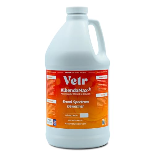 vetr AlbendaMax Oral Suspension, Liquid for Cattle, Sheep & Goats – 1/2 Gallon - size: 1/2 Gallon