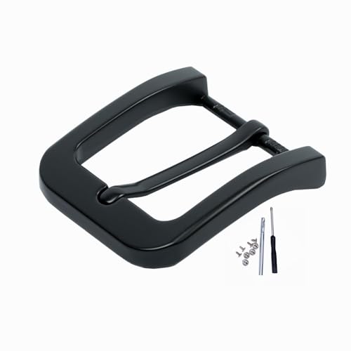 1.5"(38mm-40mm) Belt Buckle Men Replacement Buckle Heavy Duty - color: Black