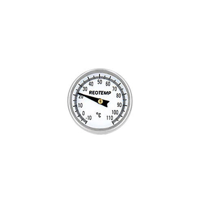REOTEMP K79-7 Pocket Thermometer, Waterproof, 5" Stem, 1" Dial (-10 to 110 Celsius) - size: -10 to 110 Celsius