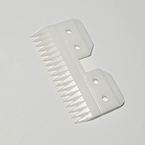 4pcs Oster Fast Feed Clipper Ceramic Blade - Pet Dog Cat Grooming Clipper Replacement Blades, for A5 Trimmer Series, for Andis 18 Teeth Detachable Ceramic Blade Part, for Wahl KM2 KM5 KM10
