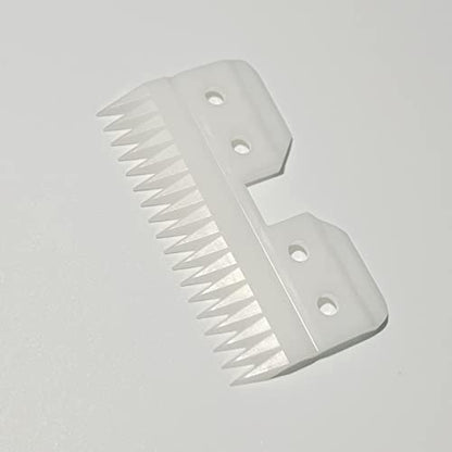 4pcs Oster Fast Feed Clipper Ceramic Blade - Pet Dog Cat Grooming Clipper Replacement Blades, for A5 Trimmer Series, for Andis 18 Teeth Detachable Ceramic Blade Part, for Wahl KM2 KM5 KM10