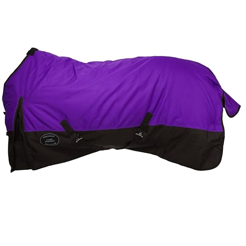 Showman Waterproof & Breathable 1200 Denier Turnout Horse Blanket - color: Purple, size: 74"