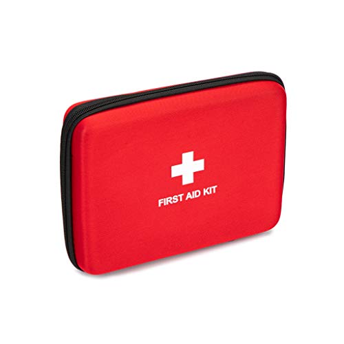 First Aid Hard Case Empty, First Aid Hard Case First Aid EVA Hard Red Medical Bag for Home Health First Emergency Responder Camping Outdoors (Red Square) - color: Red Square