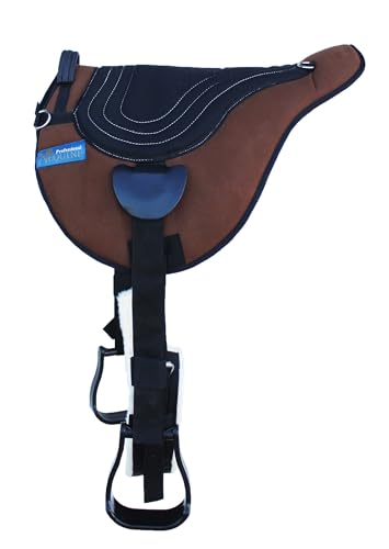 CHALLENGER Horse Western Brown Fleece Padded Comfort Bareback Pad Girth Stirrups 39191BR