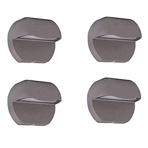 Outdoor Deck Lights LED Landscape Lighting Low Voltage 12V | Cast Aluminum Patio Post Step Lights Fence Gazebo Retaining Wall Mounting Light Warm White Textured Bronze Finish Pack of 4 - color: Bronze, size: 4-Pack