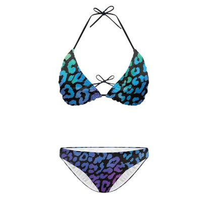 Bikini Set Two Pieces Swim Suits for Women 2026 - color: Cheetah, size: Small
