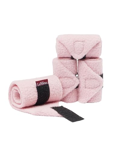 LeMieux Toy Pony Bandages for Toy Pony - Fleece - Simple Fastening - Suitable for Ages 3 Years + - Blossom - color: Blossom