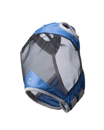 Harrison Howard CareMaster Pro Luminous Fly Mask Large Eye Space Standard Aquamarine M Cob - color: Aquamarine, size: Cob (Medium)