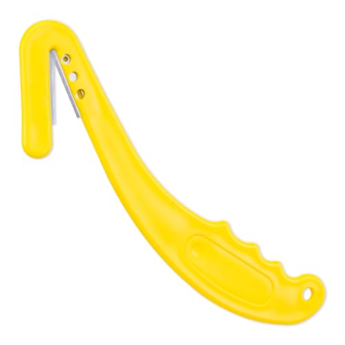ZORZA 1Pcs Unloading Label Plastic Tag Removernt Easy Use Goat Sheep Pig Ear Tag Removal Livestock Ear Remover Farming Essential Tools (Yellow) | Sharp Steel Blade,Ergonomic Handle,Makes Farmer Farming Tasks Easier,for Animals Livestock Including Sheep Ca