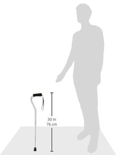 DMI Adjustable Designer Cane with Offset Handle - color: Tiny Flowers, size: 1 Count (Pack of 1)