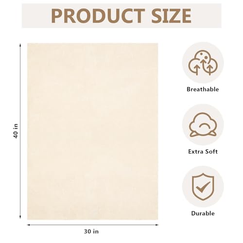 Drydiet 2 Pcs Medical Sheepskin Pad Synthetic for Bed Sores,30" X 40" - size: 30" x 40"