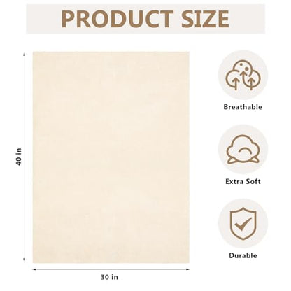 Drydiet 2 Pcs Medical Sheepskin Pad Synthetic for Bed Sores,30" X 40" - size: 30" x 40"