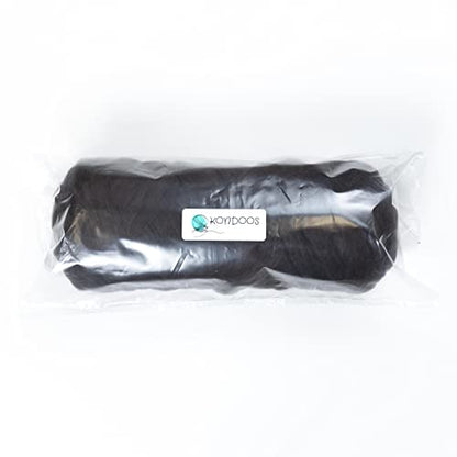 Natural Wool Bulk roving Yarn, 2 lb. Best Wool Spinning,Giant arm Knitting, Felting, Chunky Blankets Tapestry thow XXL Plaid un-Dyed. (Dark Chocolate, 2 lb) - color: Dark Chocolate, size: 2 lb