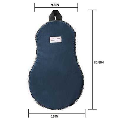 Harrison Howard Trail Seat Saver Western Tack Saddle Ride-on Pad with Cushion Bottom Helps Distribute Back Pressure - color: Navy