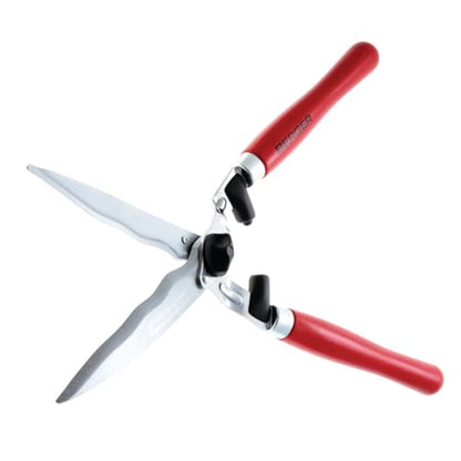BERGER Hedge Shears – Professional 23.6" Garden Clippers with Wavy Chrome-Plated Steel Blades, 9.45" Cutting Length, Beechwood Handles, Adjustable Tension – 4590 - size: 57x21x6.5 cm