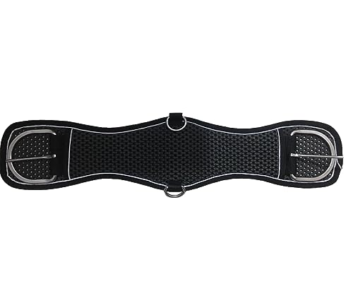 Majestic Ally Heavy Duty Mesh Cinch Girth Stainless Steal Buckles for Western Saddle - 26", 30" and 34" - size: 34 Inch