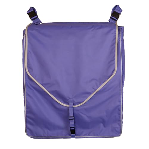 Schneiders Supreme Stall Front Large Horsewear Bag II | Durable 600D Polyester | Teflon Coated | Removable Plexiglass Bottom | Portable & Easy to Hang | Color Purple - color: Purple