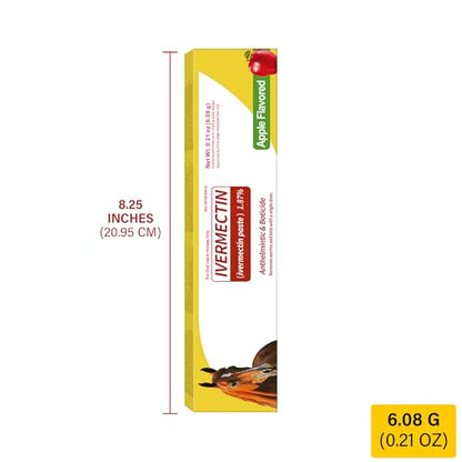 Horse Paste 1.87% – 12 Pack (6.08g Each) Apple Flavored Oral for Horses