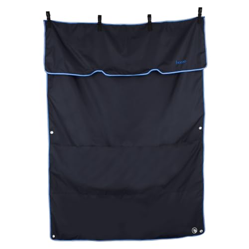 HORZE Ella Equestrian Horse Show Stall Guard with 3 Pockets | 73" x 54" - Peacoat Dark Blue - One Size