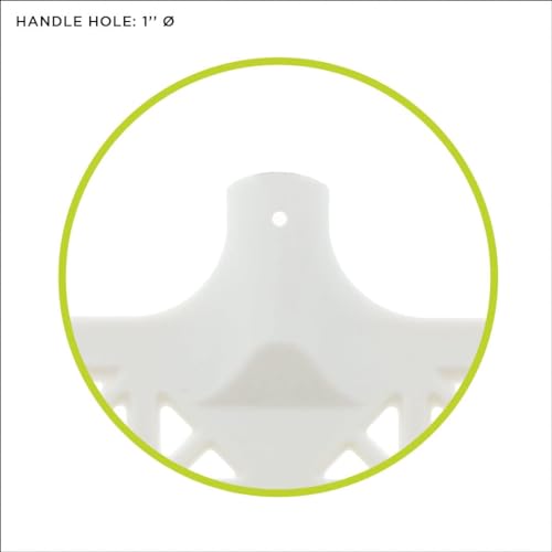 SUEVIA - Pro Manure Fork Head Without Handle - Ultra Strong and Stable - Teeth Length: 7 3/4'' - Premium Pitchfork Replacement Head - White (2 Units)