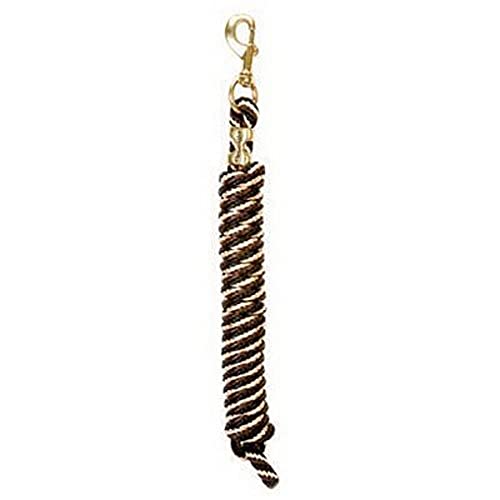 Weaver Leather Poly Lead Rope, Black/Brown/Tan, 10 Foot
