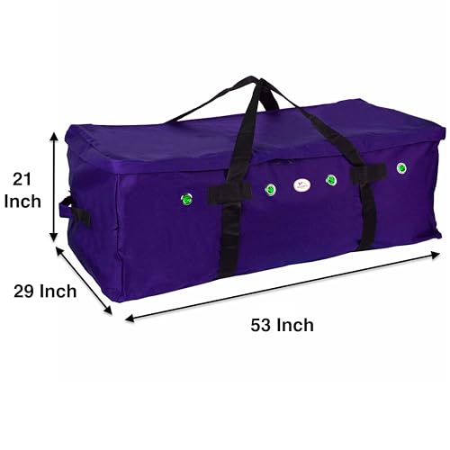 Majestic Ally 1200 D Nylon Fabric Large 44” x 20” x 16” and Extra Large 52" x 27" x21" Heavy-Duty Hay Bale Storage Bag (Purple, Large) - color: Purple, size: Large