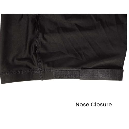 Country Pride Lycra Horse Neck Cover, Waterproof 600D Outer Shell, 250g Insulation, Full Zipper, Lycra Face Panel, Adjustable 3-Strap Attachment, Black (X-Large) - size: X-Large
