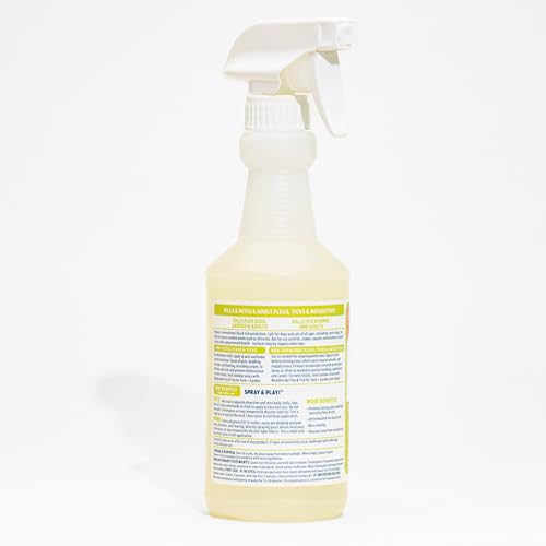 Wondercide - Flea, Tick & Mosquito Spray for Pets and Home with Natural Essential Oils - Killer, Control, Prevention, Treatment - Lemongrass 16 oz - color: Lemongrass, size: 16 OZ