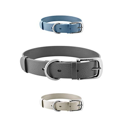 Tuff Pupper Heavy Duty Waterproof Dog Collar for Small, Medium & Large Dogs - color: Cool Gray