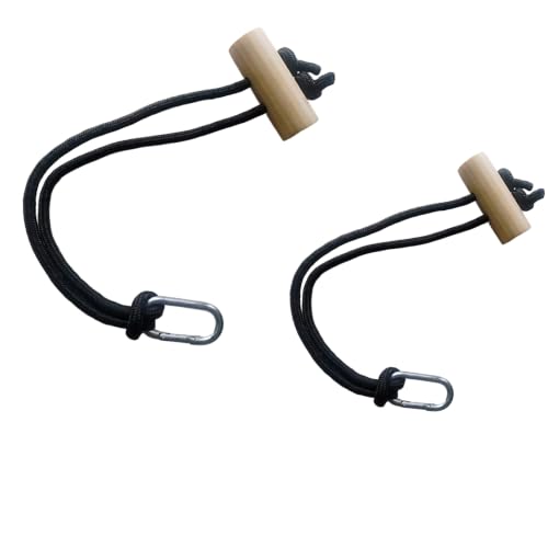 Horse Bucket Strap for Owners Multi-Purpose Adjustable Barn Strap Classic Black with Wooden Snap Perfect Stall Hanging & Organizing Hay Chix Stalls Hanger Water Buckets Multipurpose(Black) (2)