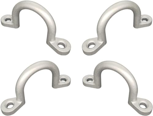 2" I.D. Aluminum Bolt On Tie Loop Horse Trailer Rope Lashing Tie Down Ring