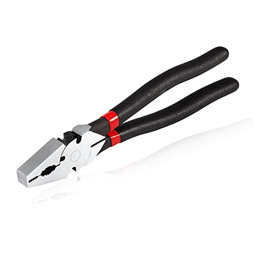 SPEEDWOX 10 Inch Square Nose Fence Pliers With Shear-Type Wire Cutters - style: 10" Square Nose Fence Pliers