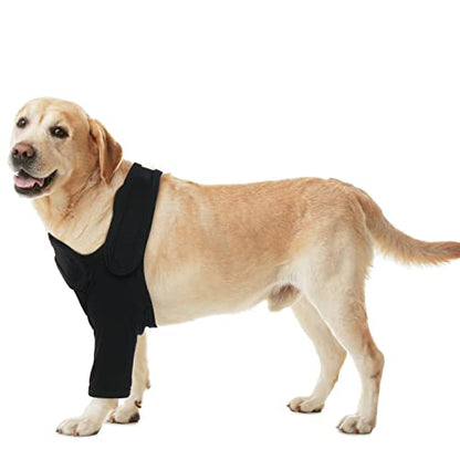Dog Sleeves for Wounds Skin Problems Calluses on Front Legs - color: Black, size: XS