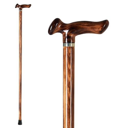 GUYUE Wooden Canes,Solid Wood Walking Sticks, Gentleman Canes,Ideal Gift | GUYUE Handmade Wooden Walking Cane for Men and Women Ergonomic Wood Cane - size: 36" (for 5'10" to 5'11")