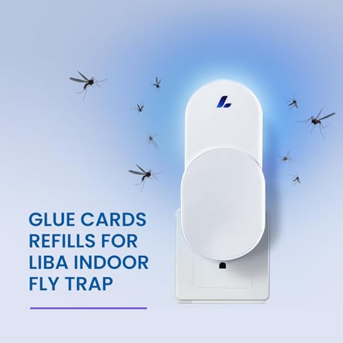 LiBa Fly Trap Refill Glue Cards 3 Pack, Replacement for Indoor Bug Catcher